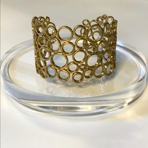 Gold colored cuff bracelet